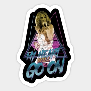 heart will go on Sticker